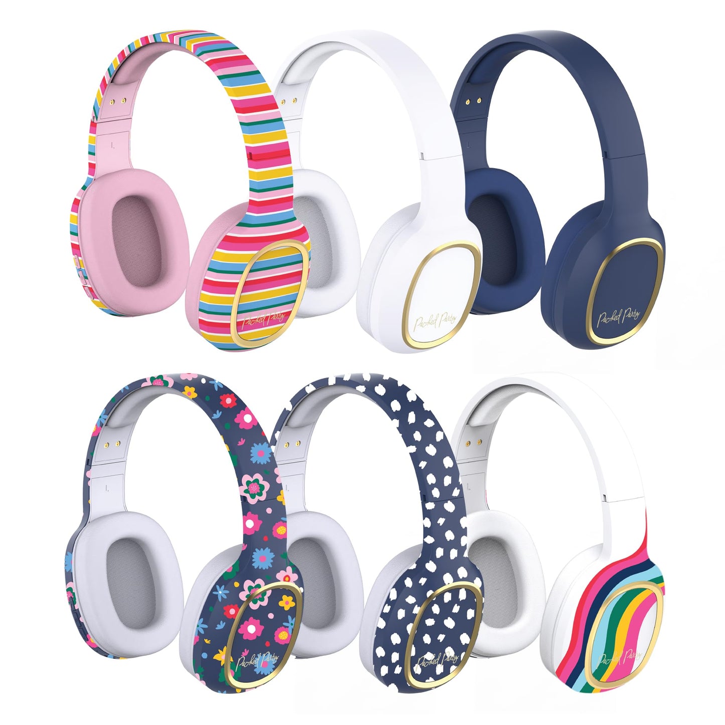 Packed Party More Color More Fun Bluetooth Wireless Headphones by DP Audio