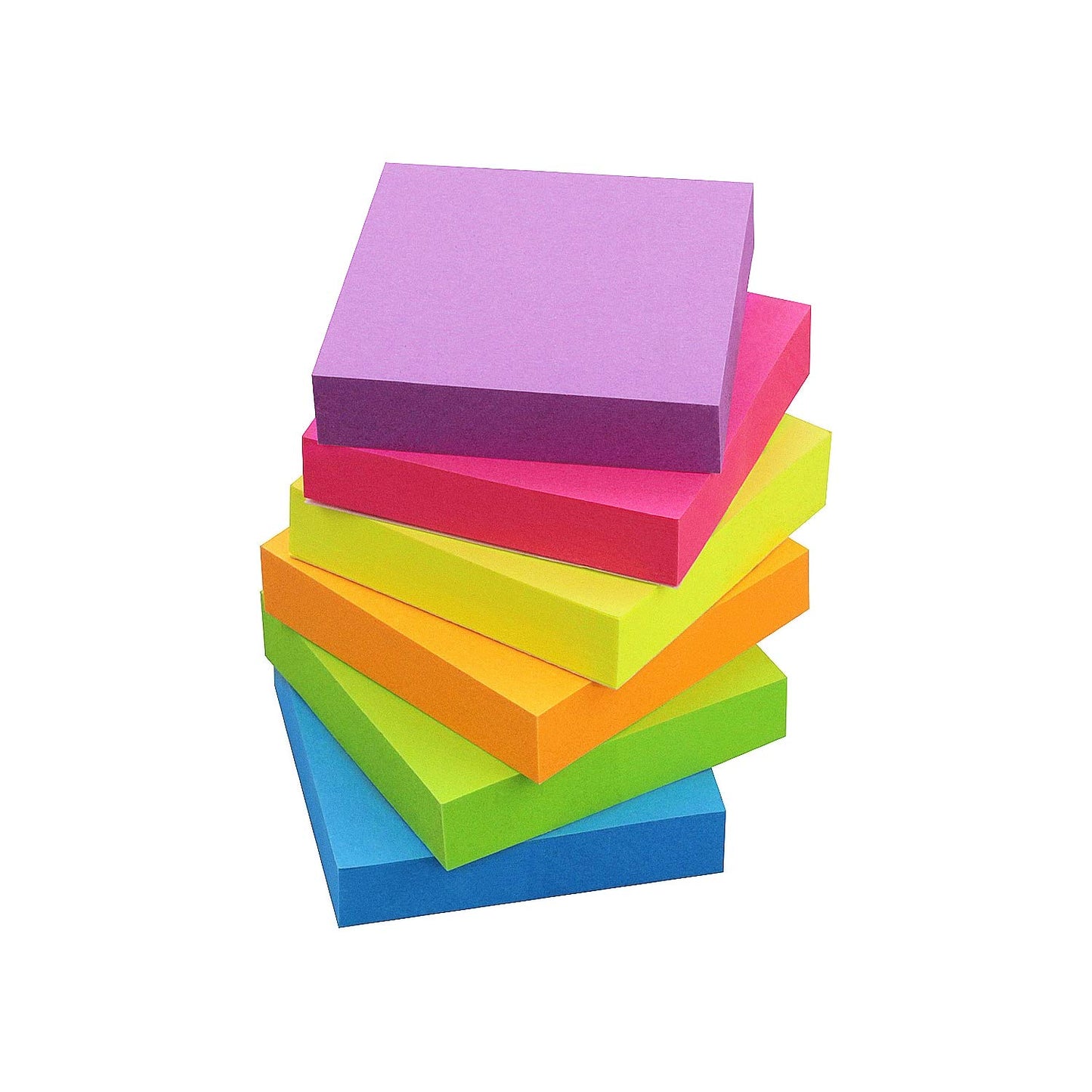SIMONA Sticky Notes 2x2 Inch, Sticky Pads 6 Colors 12 Pads 1200 Sheets