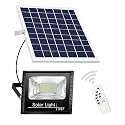 DuBom 100w to 800w 6500K Solar Flood Light Outdoor Remote, IP67 Waterproof Solar Power Security Light Auto On/Off, Dusk to Dawn for Yard, Gazebo