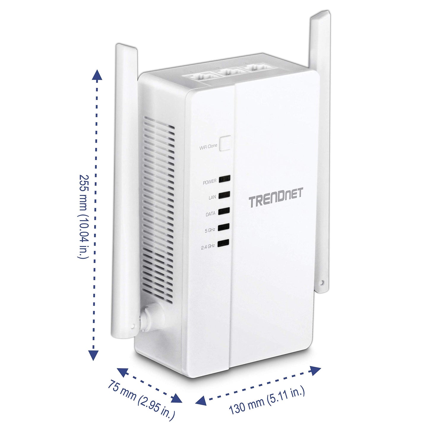 TRENDnet Wi-Fi Everywhere Powerline 1200 AV2 AC1200 Wireless Access Point, Expand Your Wireless Coverage, Built-in Concurrent Dual-Band, 3 x Gigabit