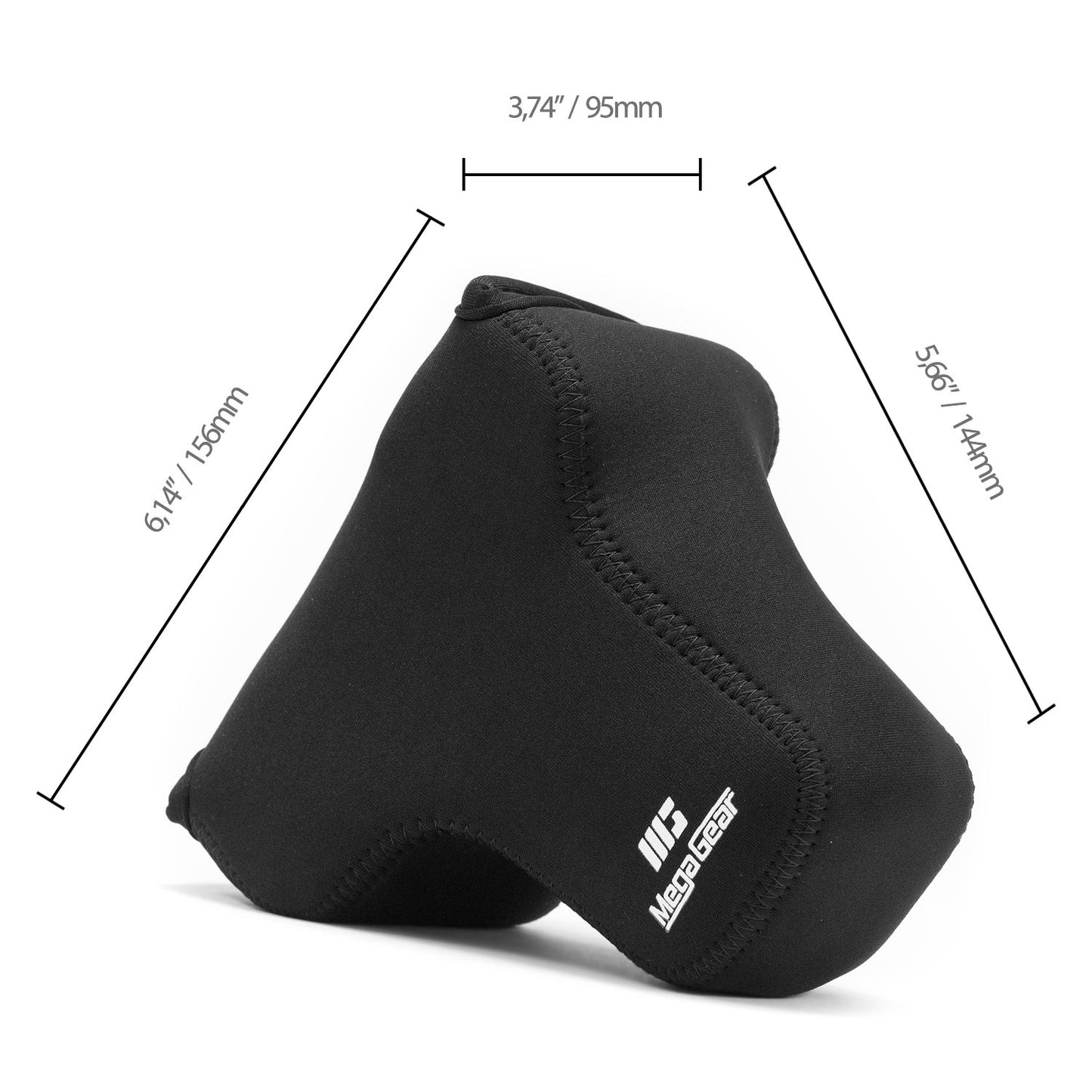 MegaGear Panasonic Lumix DMC-G85, G80, G81, G8 (12-60mm) Ultra Light Neoprene Camera Case - Black