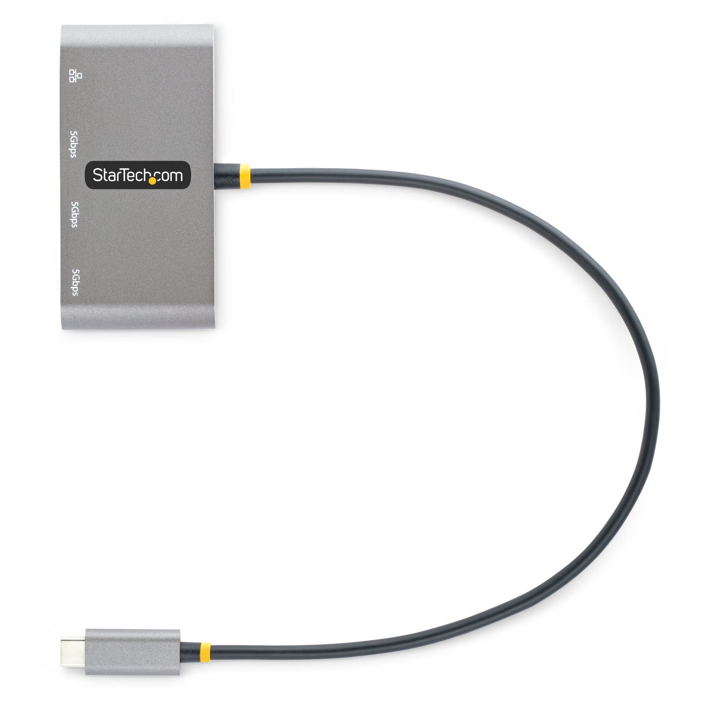 StarTech.com 3-Port USB-C Hub with Ethernet - 3X USB-A - Gigabit Ethernet - USB 3.0 5Gbps - Bus-Powered - 1ft/30cm Long USB Type-C Host Cable - GbE