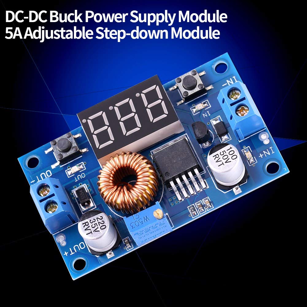 Adjustable Power Module DC-DC Converter 5A 4.0V~38V to 1.25V~36V Voltage Regulator for High-Power LED Driver Converter