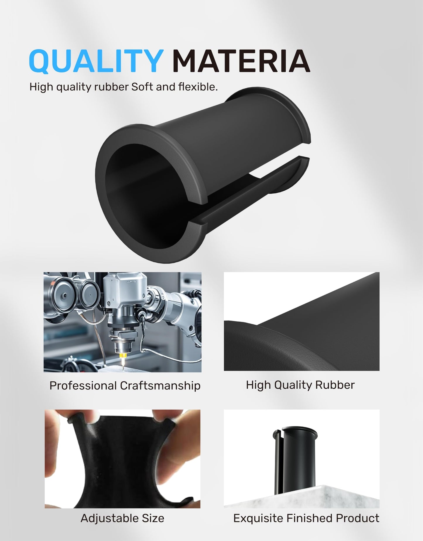 5pcs Microphone Shock Mount Rubber Sleeve, Compatible with Sony Camcorder Rode NTG, Sennheiser MKH Shotgun Mic FX3,FS7,FX6,FX8,FX9,NX80,FS5