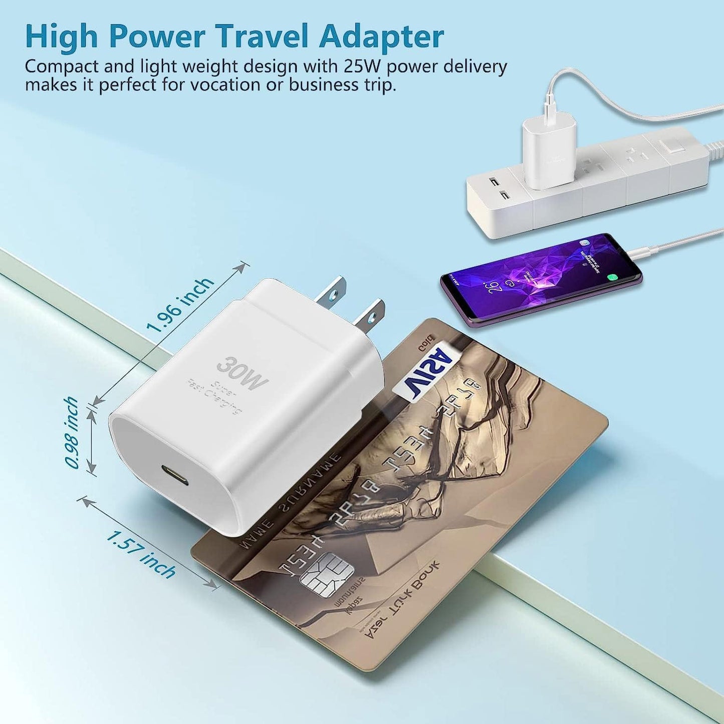 30W USB C Charger Samsung Super Fast Charger Type C for Samsung Galaxy S25 Ultra/S25+/S24/S24 Ultra/S23/S23+/S22 Ultra,Z Fold 4/Fold 5/Fold 6/Fold 7
