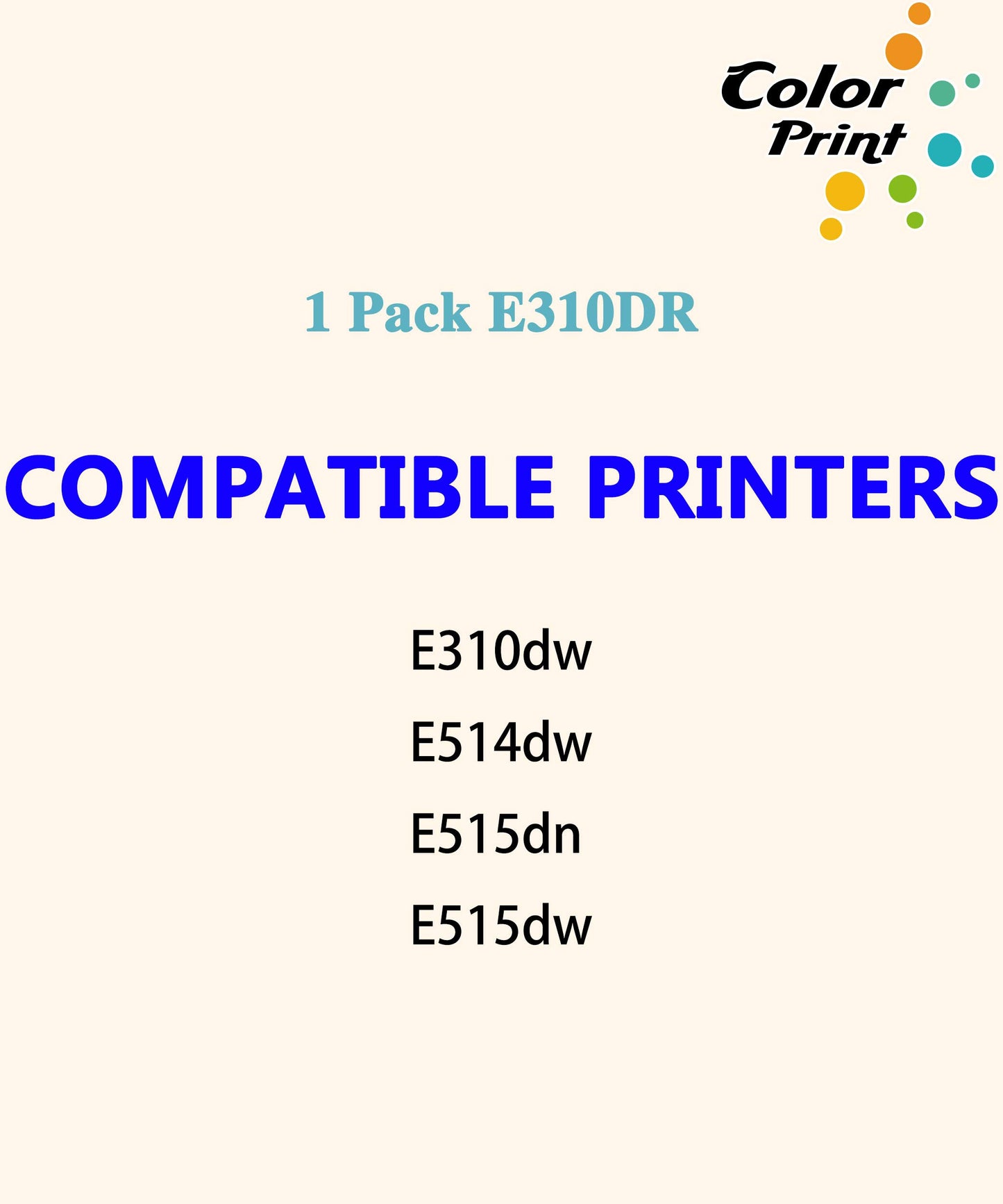 ColorPrint Compatible E310 Drum Unit Replacement for Dell E310DW E514 E515 E515dw E515d E515DN E514DW C2KTH PVTHG 593-BBKD P7RMX Laser Printer (12,000