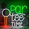 LMSIGNLY Golf Neon Sign for Wall Decor Golfing Neon Light Par Tee Time Golf LED Neon Sign Golf Ball LED Neon Light for Bedroom Golf Club Sports Room