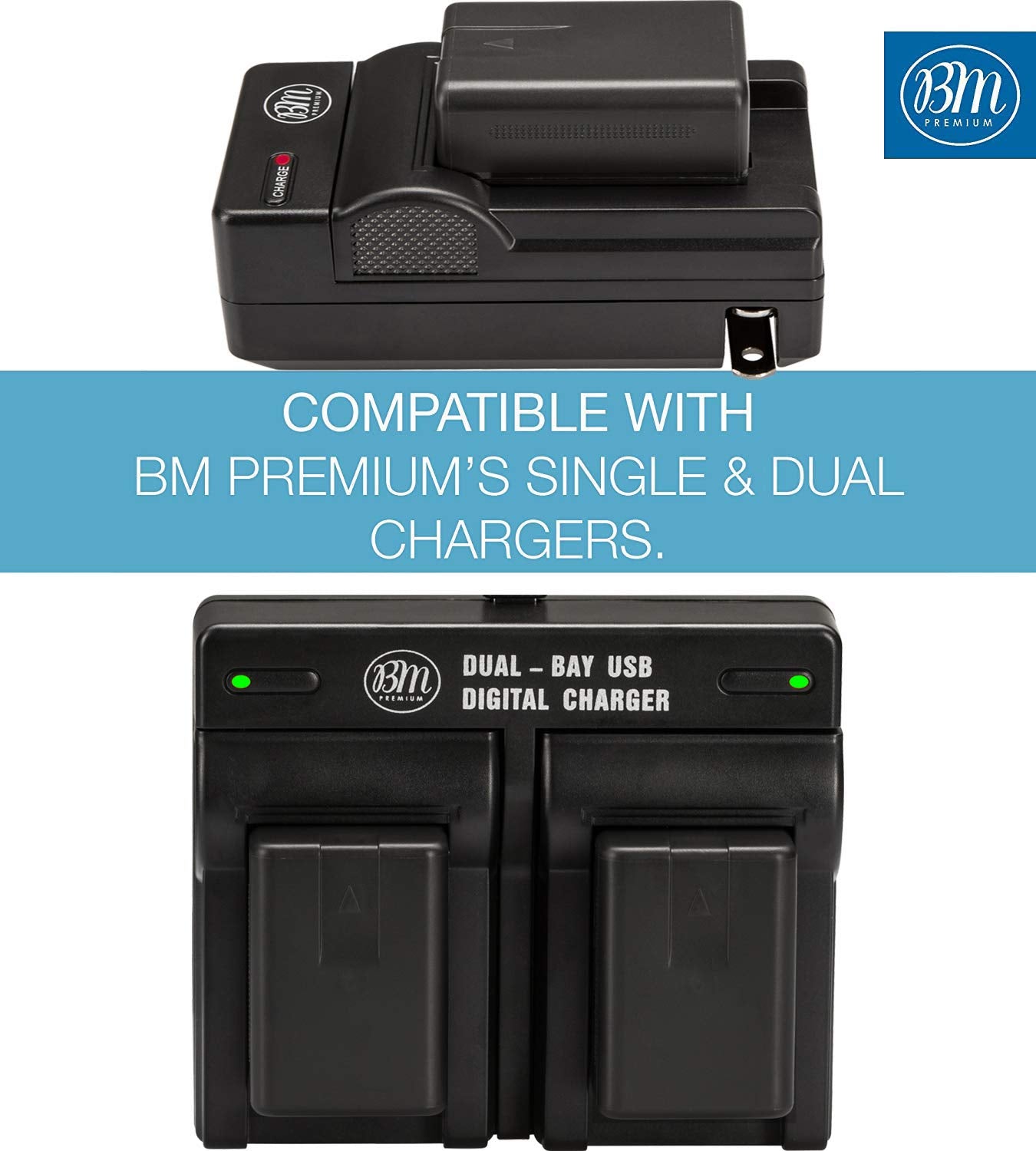 BM Premium 2-Pack of VW-VBT190 Batteries for Panasonic HC-V800K, HC-VX1K, HC-WXF1K, HCV510, HCV520, HC-V550, HCV710, HC-V720, HC-V750, HC-V770
