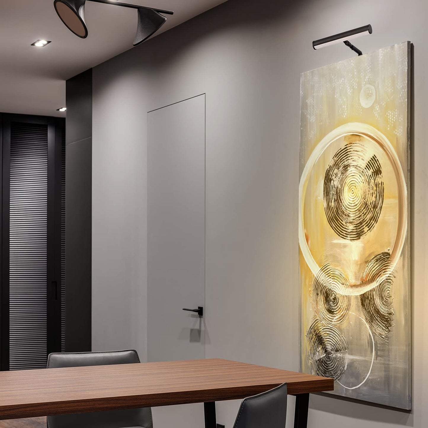 Ciata Picture Light, 7-Inches Picture Frame Light Integrated LED Art Light, 3000K 2 Watt Adjustable Metal Picture Lights for Wall, Artwork Light
