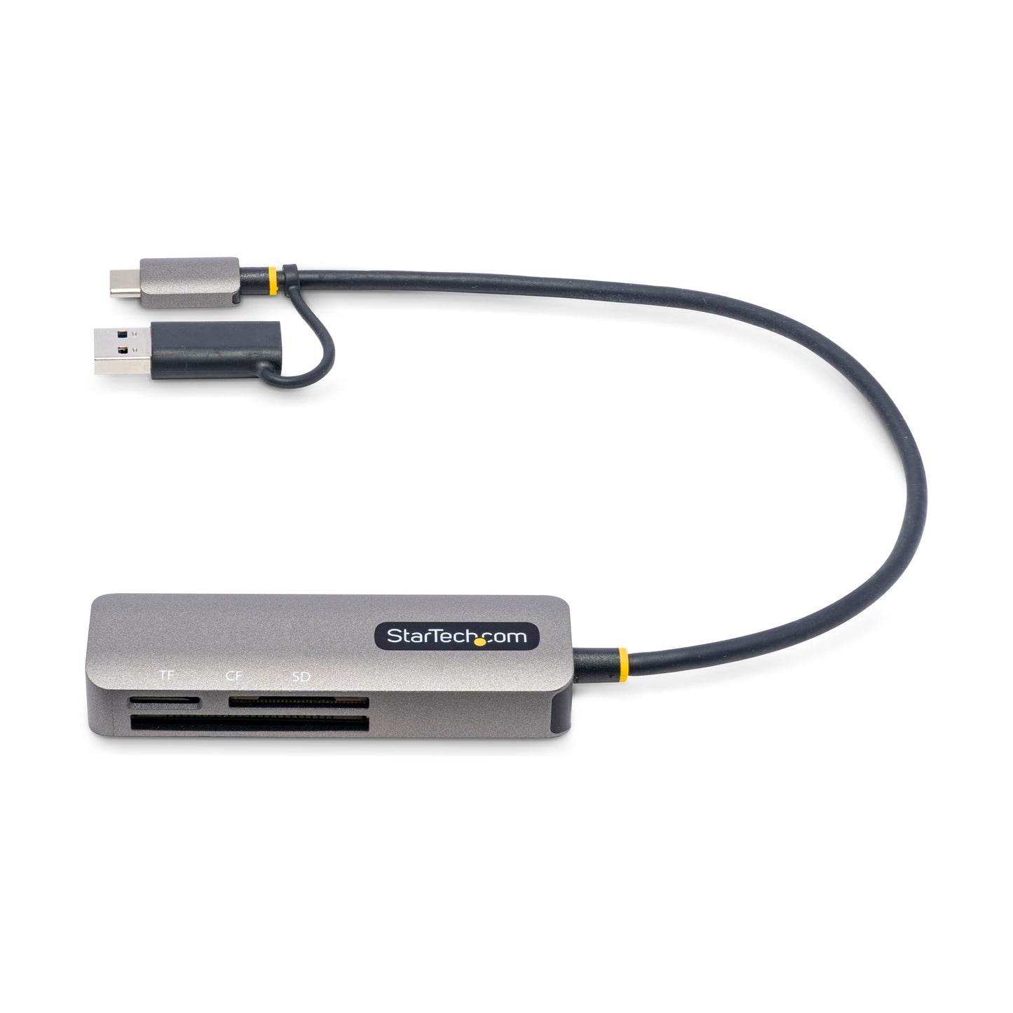 StarTech USB 3.0 Multi-Media Memory Card Reader, SD/microSD/CompactFlash, USB-C External Card Reader with USB-A Adapter