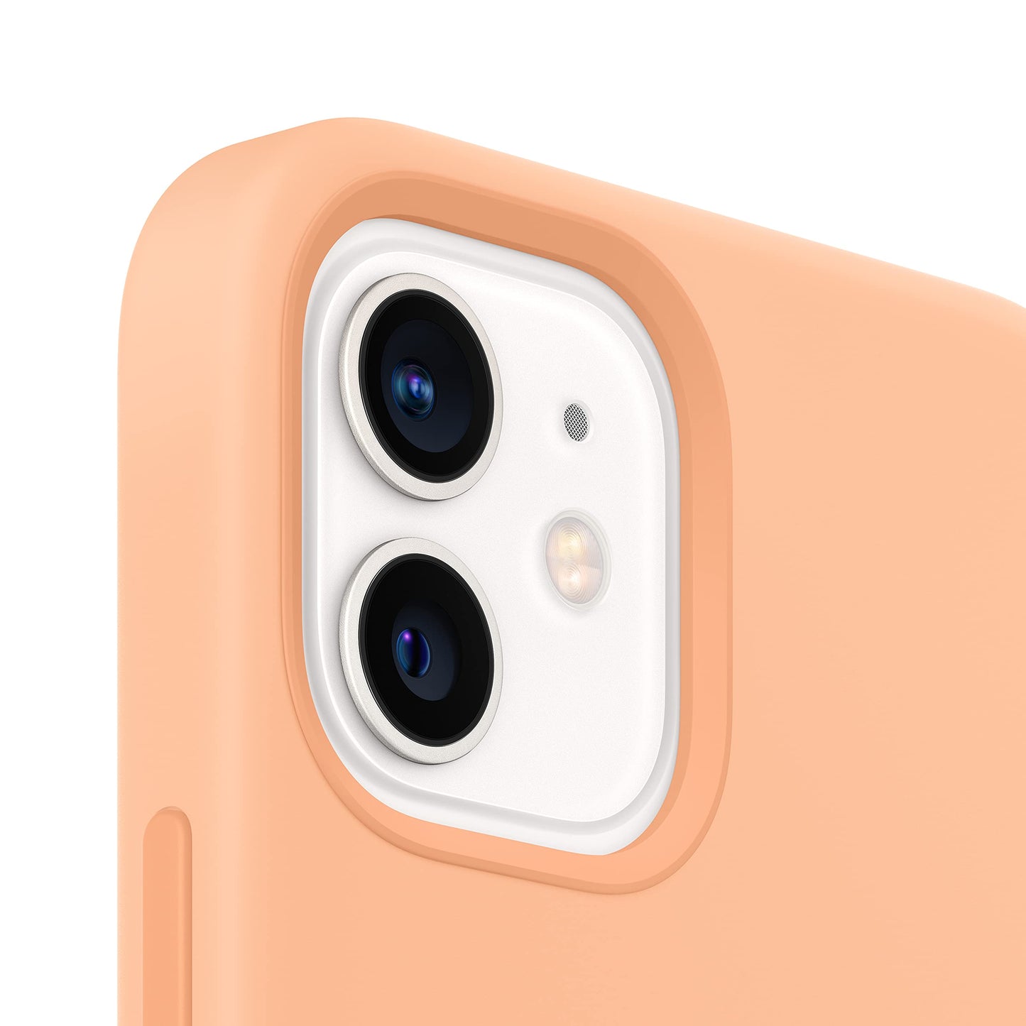 Apple iPhone 12 and iPhone 12 Pro Silicone Case with Magsafe - Cantaloupe