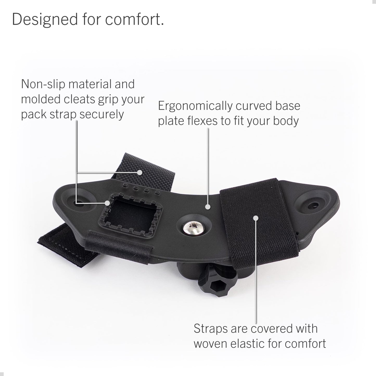 STUNTMAN Pack Mount High-Stability - Backpack Shoulder Strap Mount for Action Cameras with a Tripod Socket - fits Insta360 (X4, X3, X2, ONE RS 1-Inch