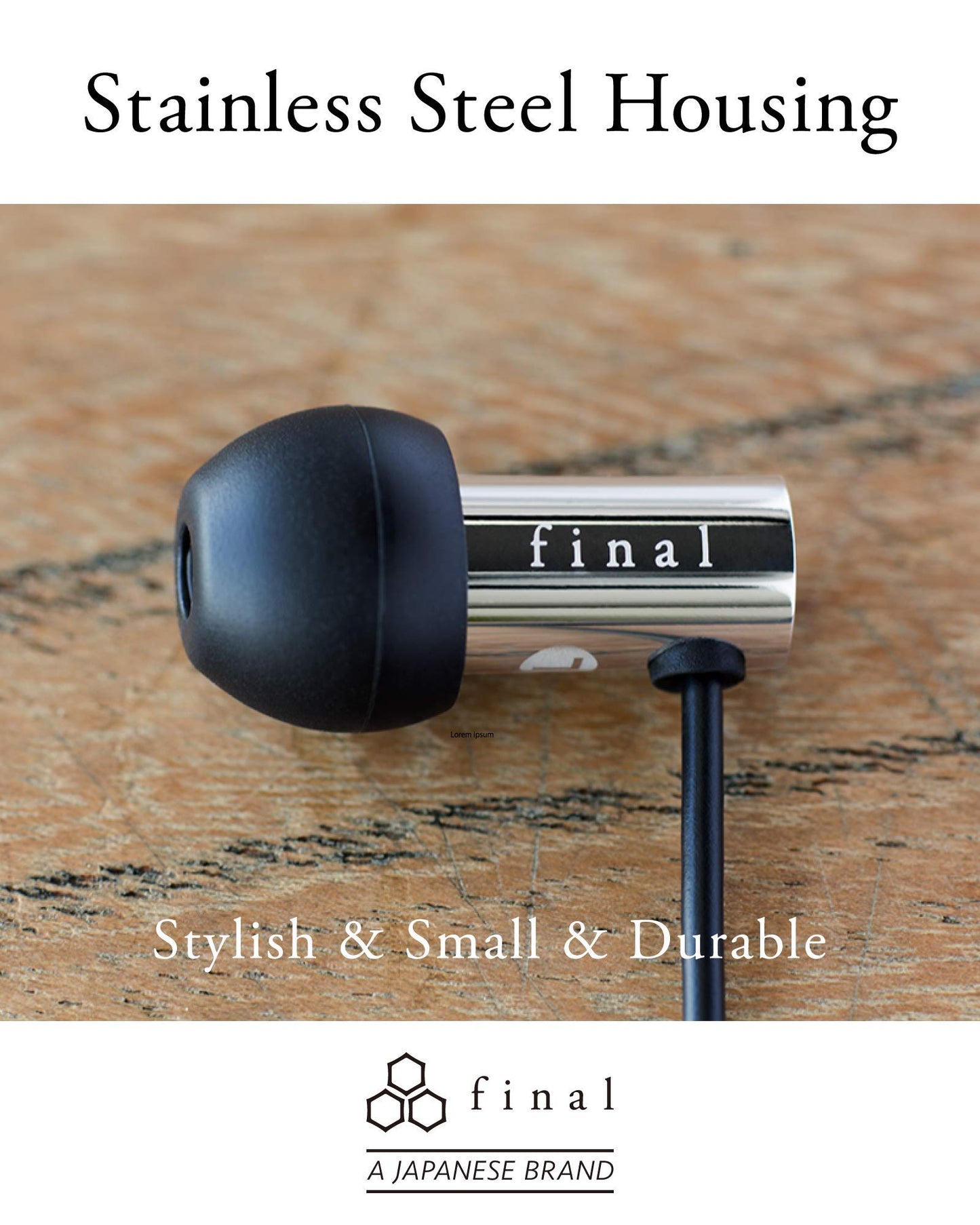 final Canal type earphone "E3000" FI-E3DSSã€Japan Domestic genuine products】