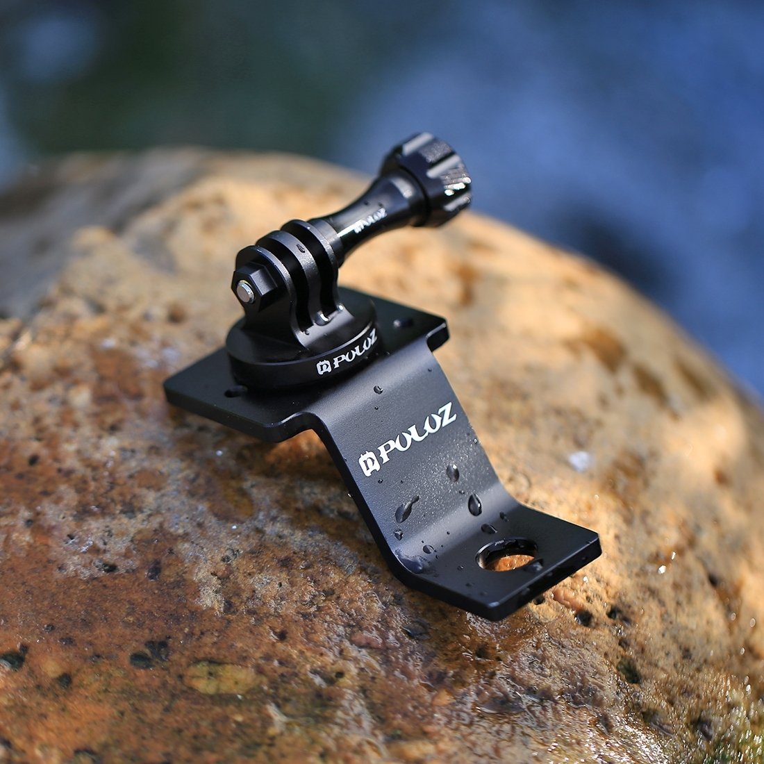 PULUZ Motorcycle Mirror/Pinch Bolt Mount Fixed Metal Bike Holder Mount for DJI Osmo Action/GoPro Hero 7 / Hero 6 / Hero 5 Hero 4 Session Xiaoyi MiJia