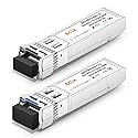 6COM a Pair of 10G BiDi SFP+ Transceiver, 10GBase-BIDI 1270nm/1330nm SMF, up to 60km, Compatible with Cisco, Ubiquiti, Mikrotik, D-Link, Supermicro