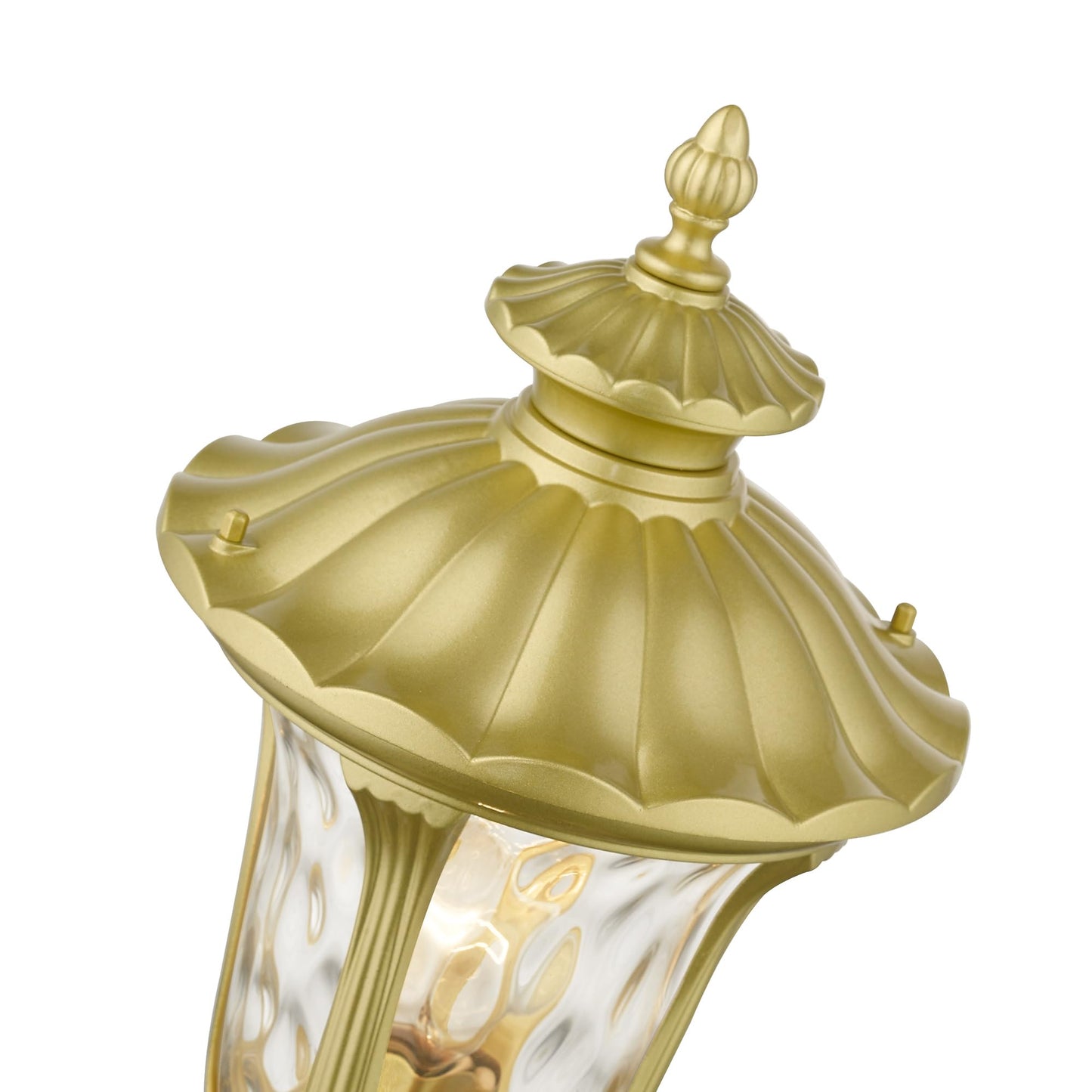 Livex Lighting 7855-13 Oxford 1-Light Outdoor Post Top Light, 9.5" x 19", White