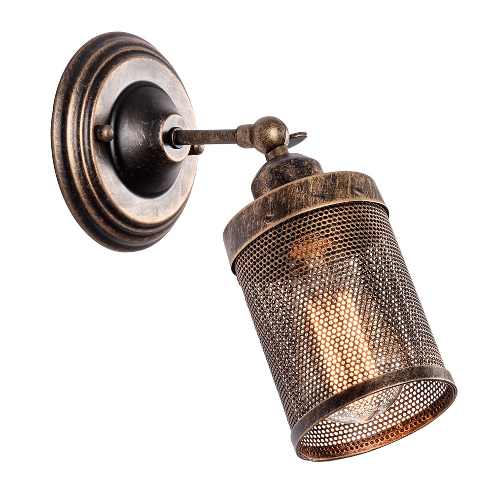 Wall Sconce Industrial Vintage Light 2 Pack, MOONKIST Rustic Fixtures Edison Style Wall Light LED Retro Metal Single Head for Garage Gate Porch