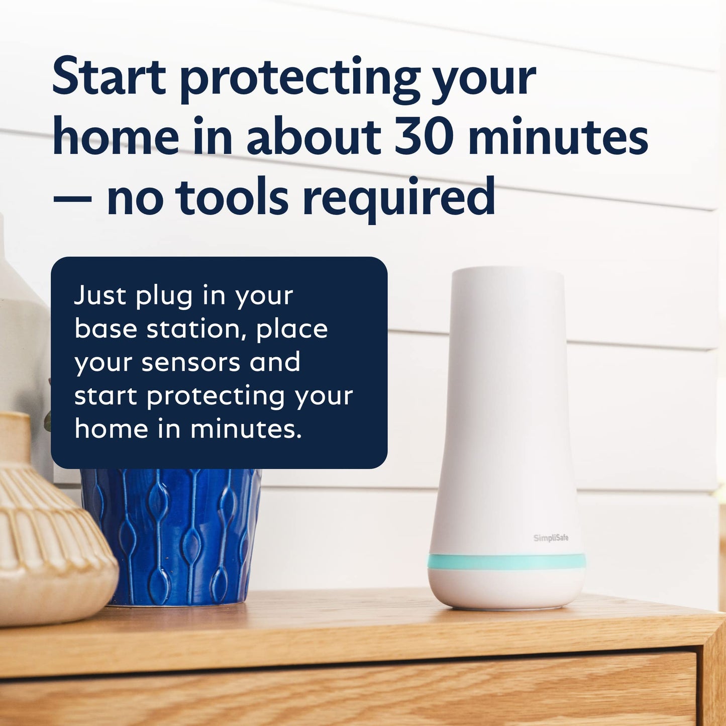 SimpliSafe 8 Piece Wireless Home Security System - Optional 24/7 Professional Monitoring - No Contract - Compatible with Alexa and Google Assistant