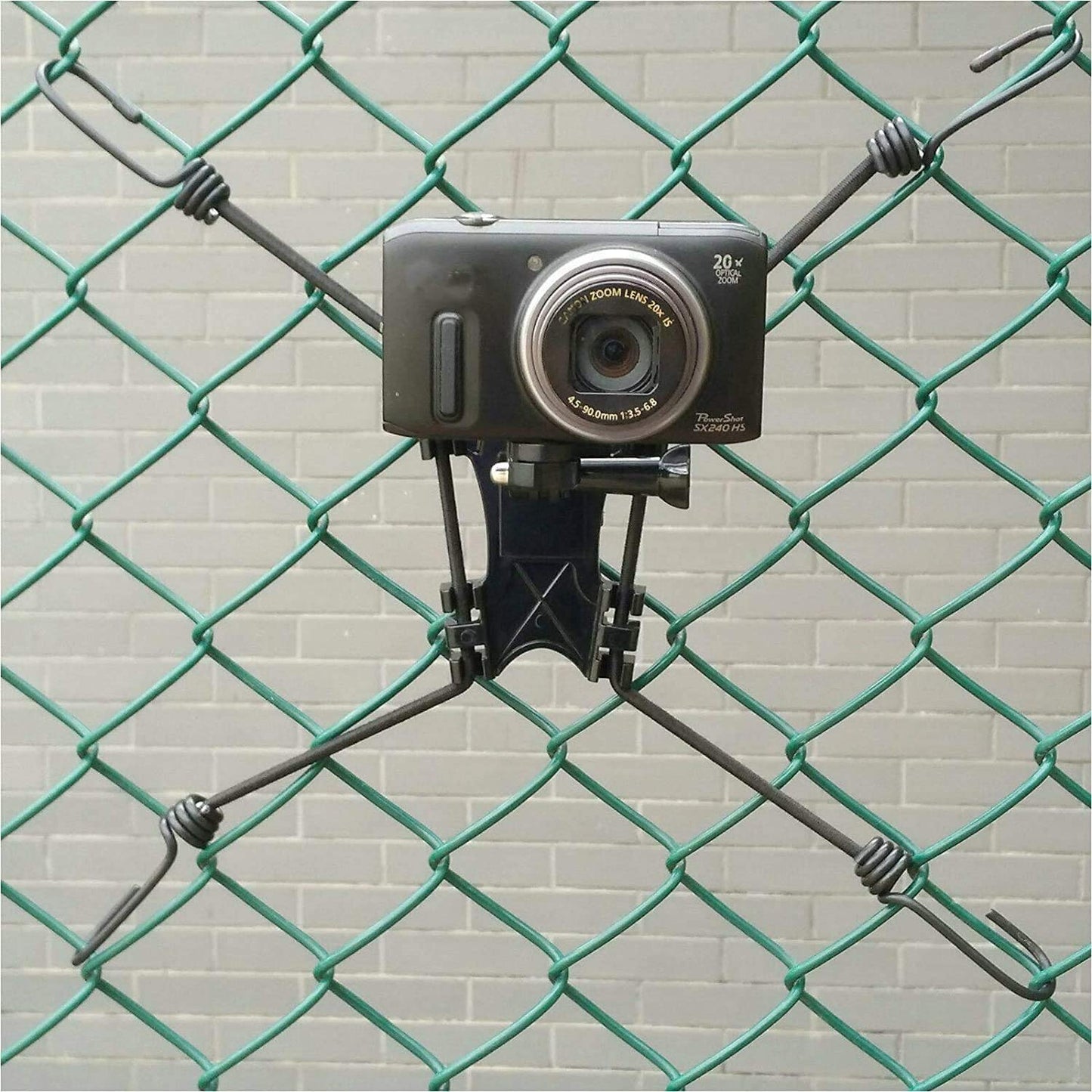 Universal Action Camera Backstop Chain Link Fence Mount for Action Camera/Digital Camera/Smartphone for School Training and Outdoor Sports.for Record