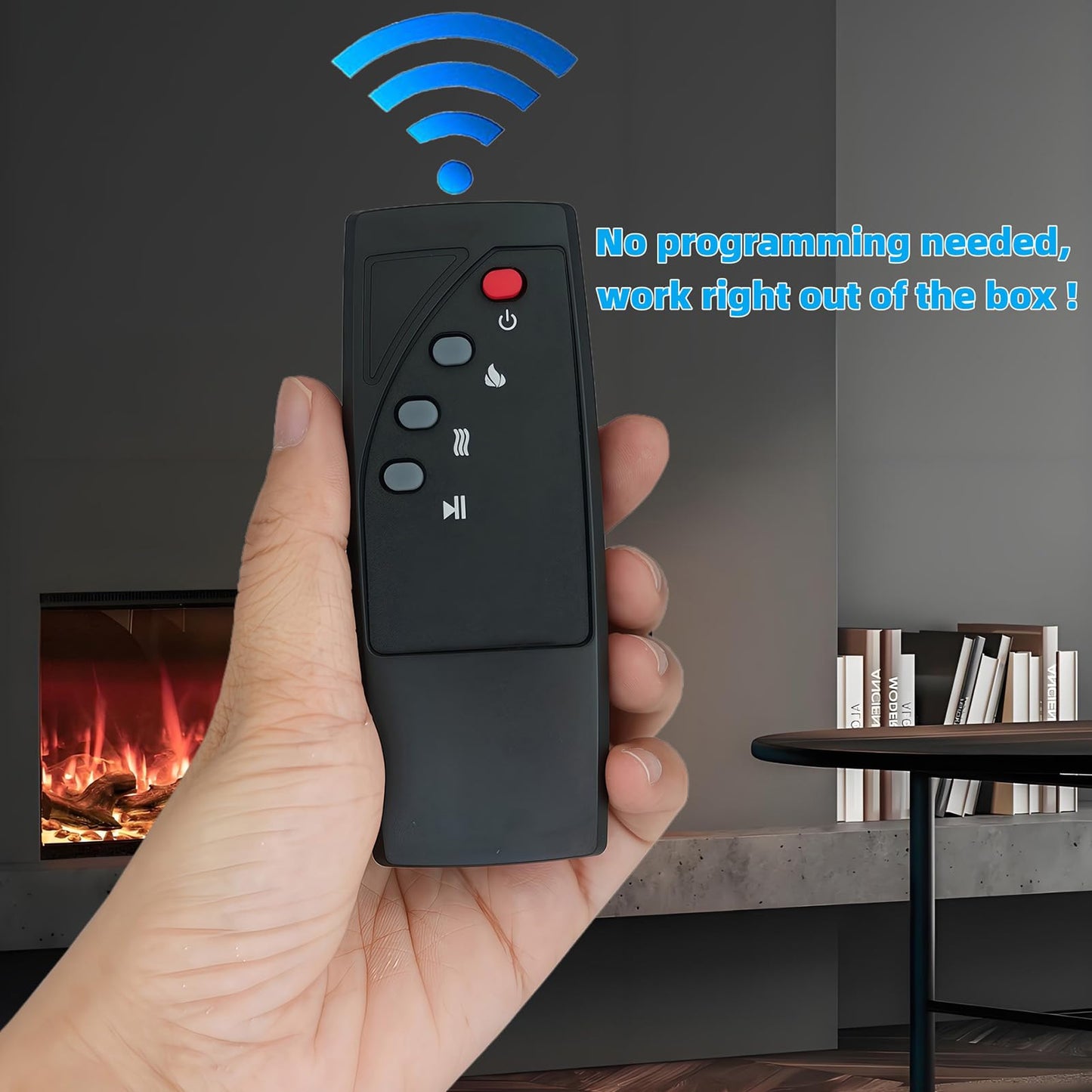 Replacement Remote Control Compatible for Twin Star ChimneyFree ClassicFlame Dura Flame Fireplace Stove Heater IDF1030ARU-06-HD DF1021ARU DF1021ARU-02