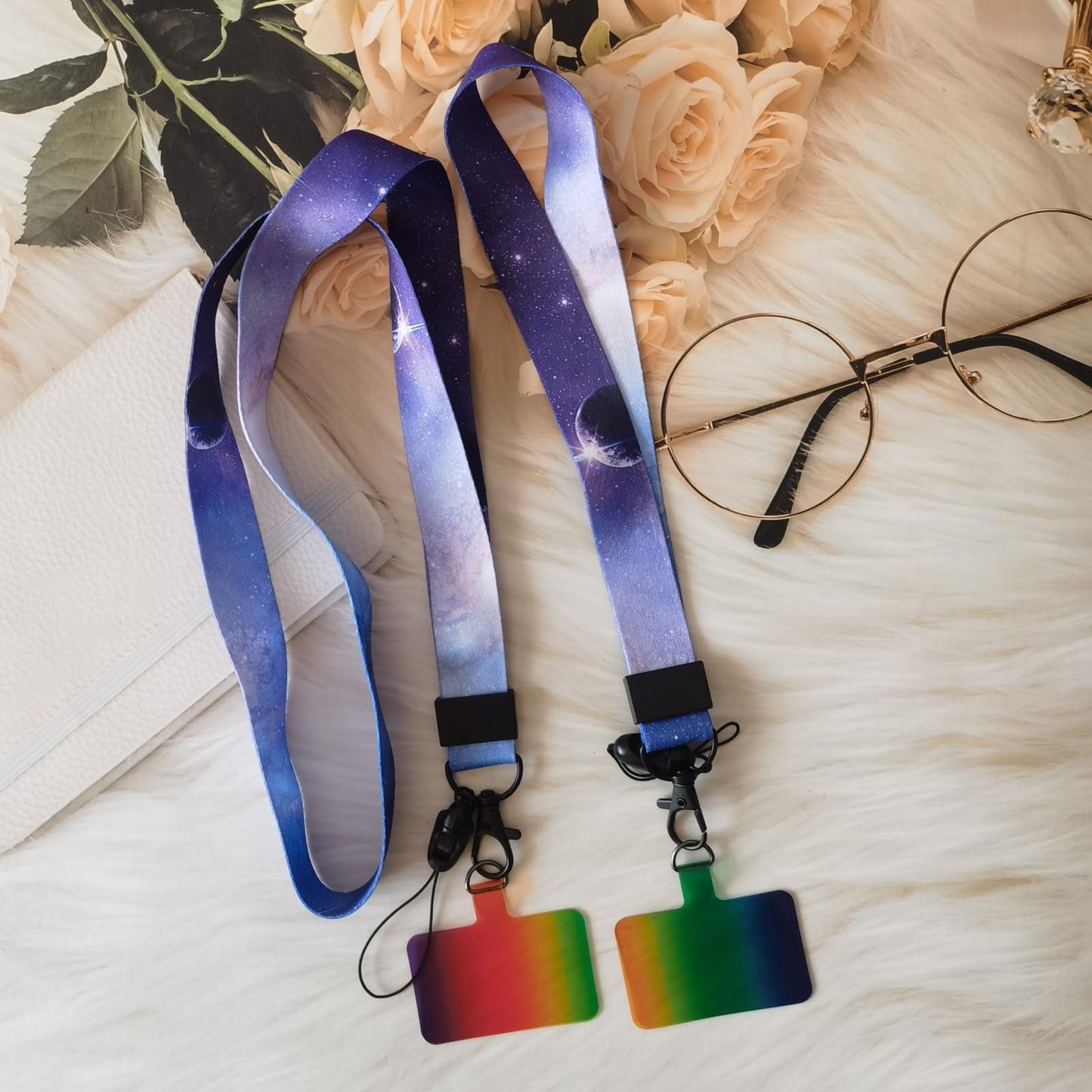 Xeahung Phone Lanyard Crossbody Phone Strap Lanyard Charm Hand Wrist Strap Lanyard for Cell Phone Lanyards for Around The Neck Women Phone Lanyard