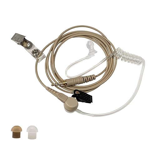 IFB Earpiece 3.5mm Kit Anchor/Broadcaster in Ear Monitor Only On Camera On Stage Professional EarSet Compatible w/iPhone, Andriod, Telex, Clear-Com…