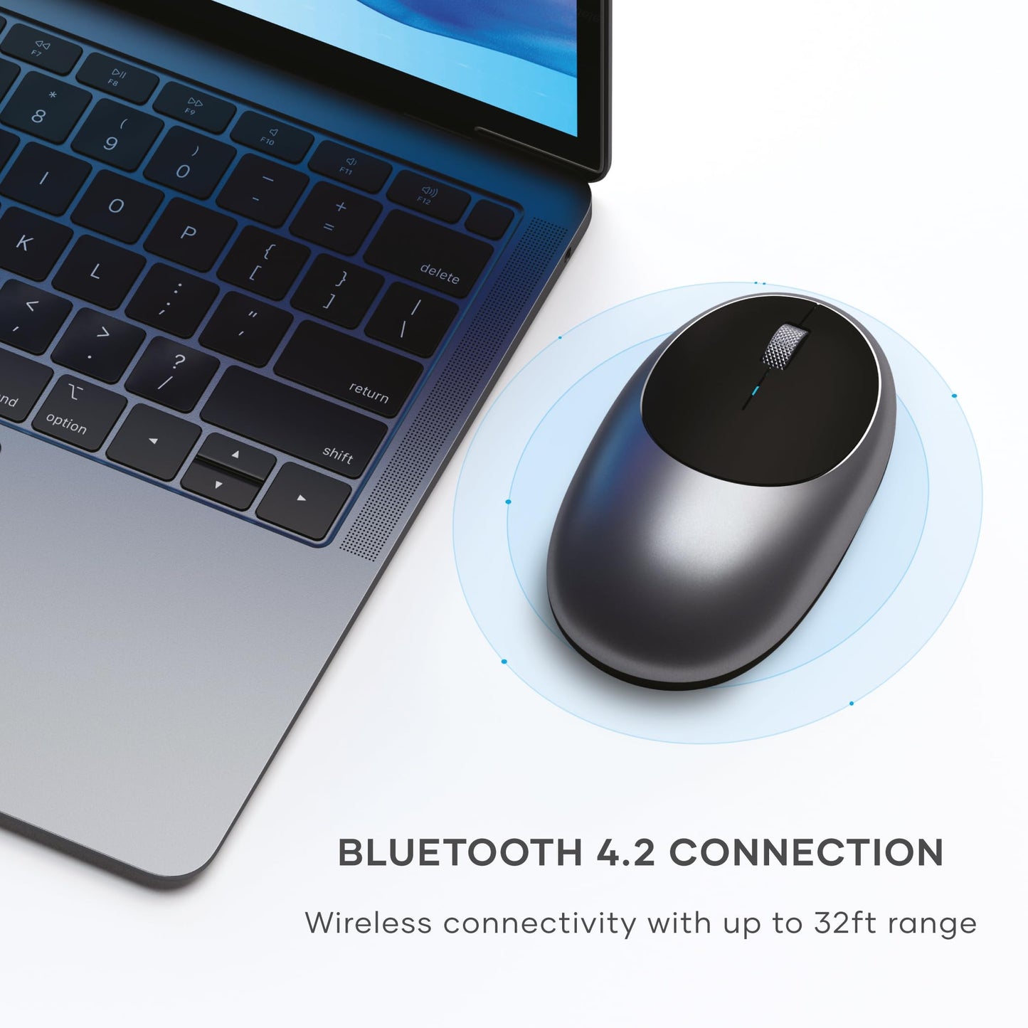 Satechi M1 Wireless Bluetooth Mouse, USB-C Rechargeable, Compact & Portable, for MacBook Air/Pro M5/M4, iPad Air/Pro M5/M4/M3, iPad mini, Mac mini
