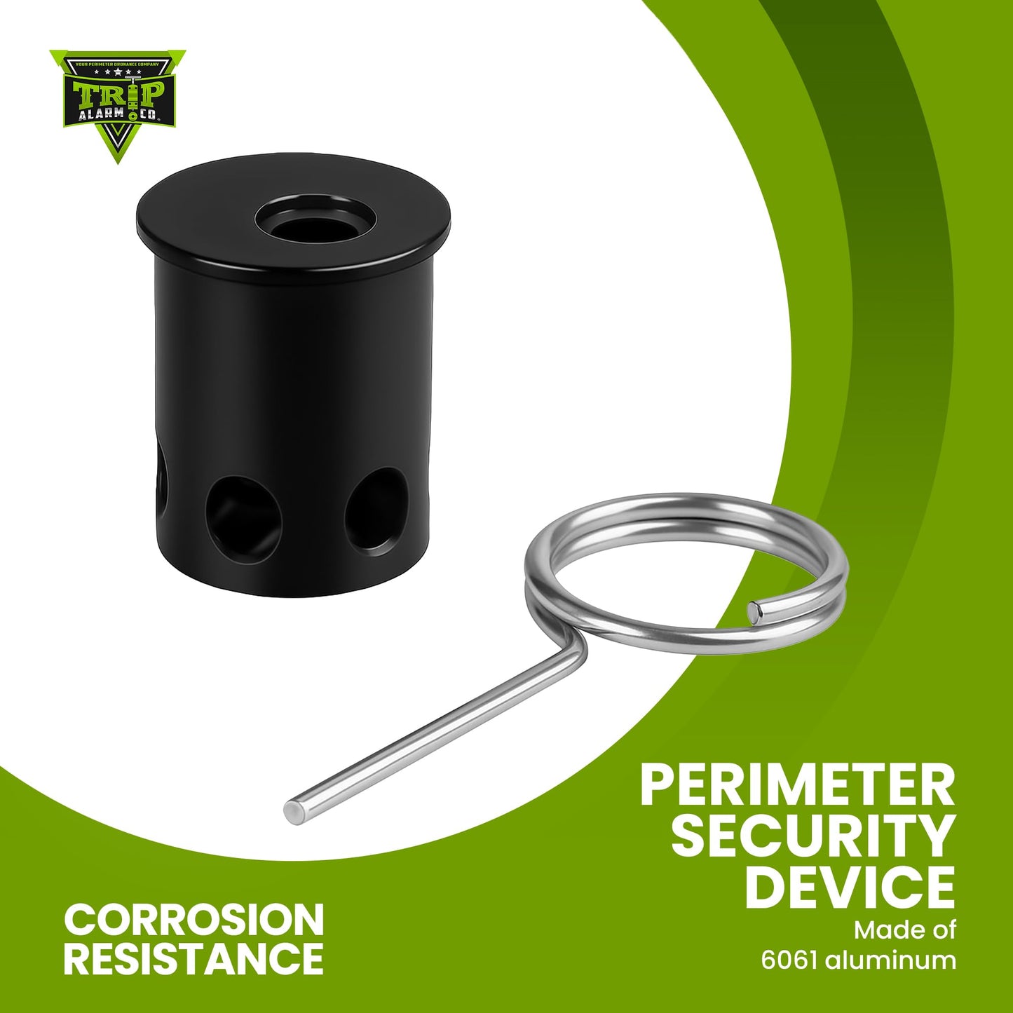 Trip Alarm Co .22 Nailgun Blank Adapter for 12 Gauge Perimeter Trip Wire Alarm - Black Nailgun Blanks for Perimeter Security - Compatible with Camping