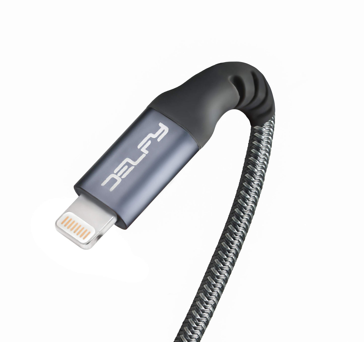 Delfy AstrapiCable 2 /iPhone Charger 4 FT/Apple MFI Certified USB-A to Lightning Cable/Unbreakable Real Aramid Fiber Core/ 20000 Bend Test/Fast…