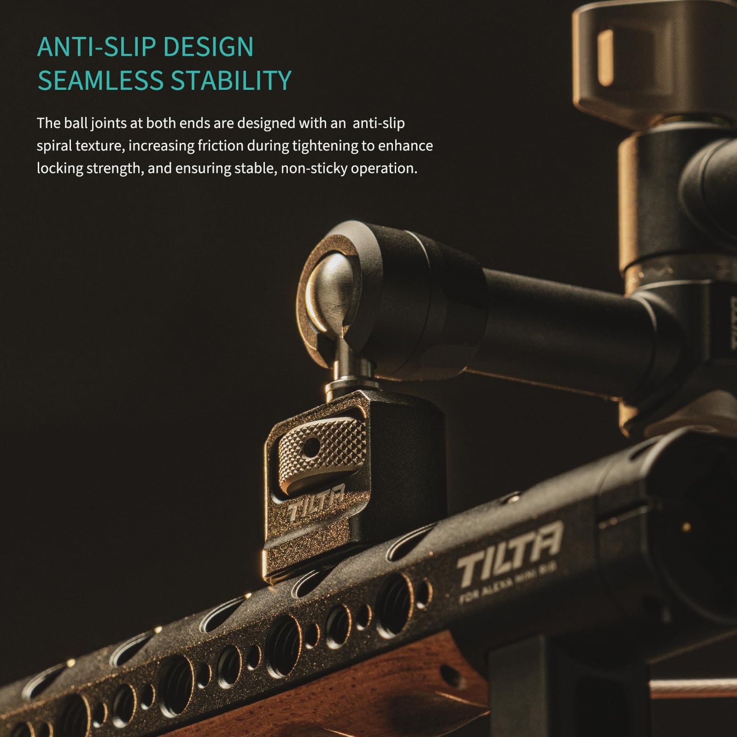 Tilta Pro Articulating Arm - 1/4"-20 to 1/4"-20 Magic Arm for Filmmakers & Cameras | 11lbs Payload Capacity | Quick-Locking | Durable