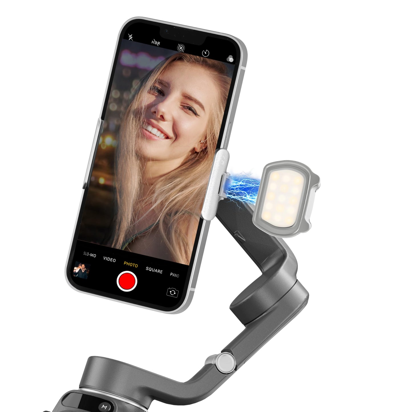 Magnetic Fill Light for DJI Osmo Mobile 8/7P/7/6 Accessories,3 Color Modes Compatible with DJI Osmo Mobile 8/7P/7/6/5/4/SE Gimbal Stabilizer