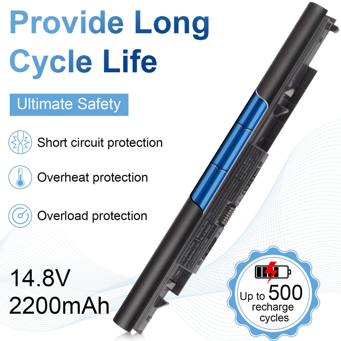 919700-850 Laptop Battery for HP Spare 919681-221 919682-121 919682-421 919682-831 919701-850 JC03 JC04 15-BS000 15-BW000 15-bs0xx 15-BS113DX