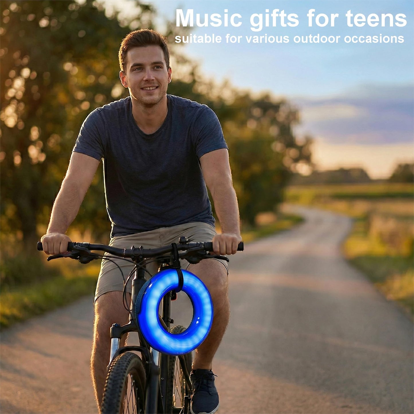 Bluetooth Speaker, Bluetooth Lamp, LED Table Lamp, Wireless Portable Speakers, MP3 Player, Built-in Mic, TWS Pairing, Best Gifts for Girls Boys Teens