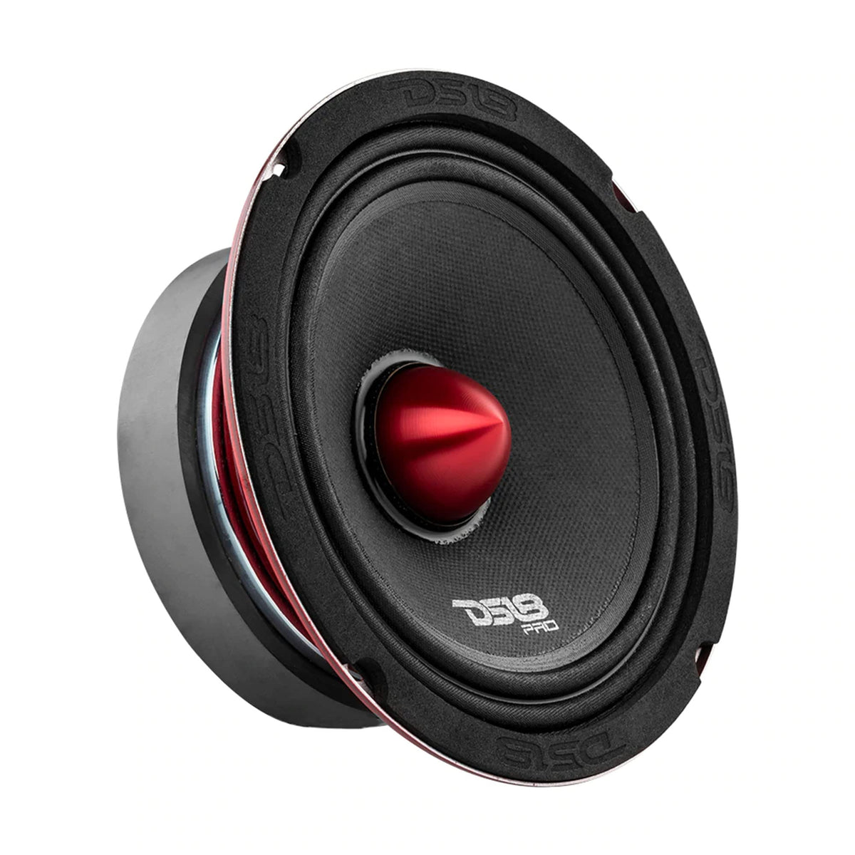 DS18 Mid and High Car Speaker Package - 2X 6.5" Midrange, 2X 1" Tweeters, Built-in Crossover (Renewed)