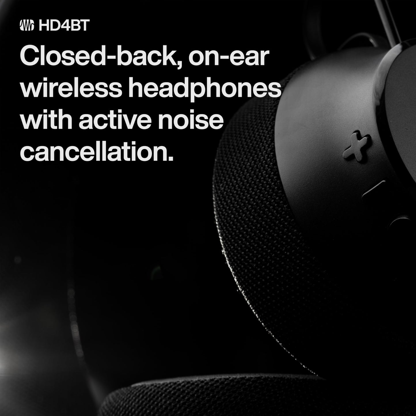 PreSonus Eris HD4BT - Over-Ear Closed-Back Wireless Headphones, Bluetooth, ANC Noise Cancelling, Up to 60 Hours Battery Life, Studio Headphones…