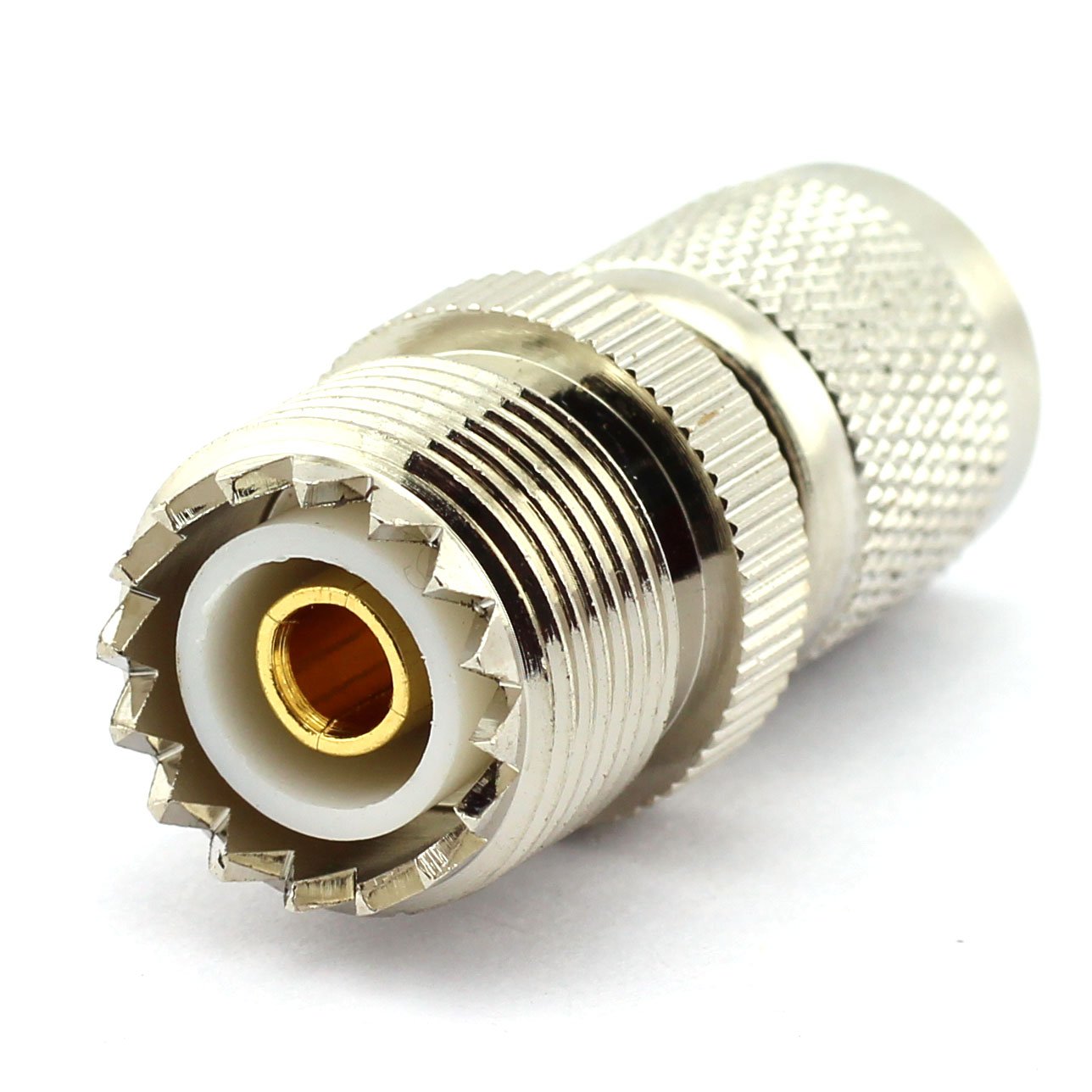 DGZZI 2-Pack TNC Male to UHF Female RF Coaxial Adapter TNC to UHF Coax Jack Connector