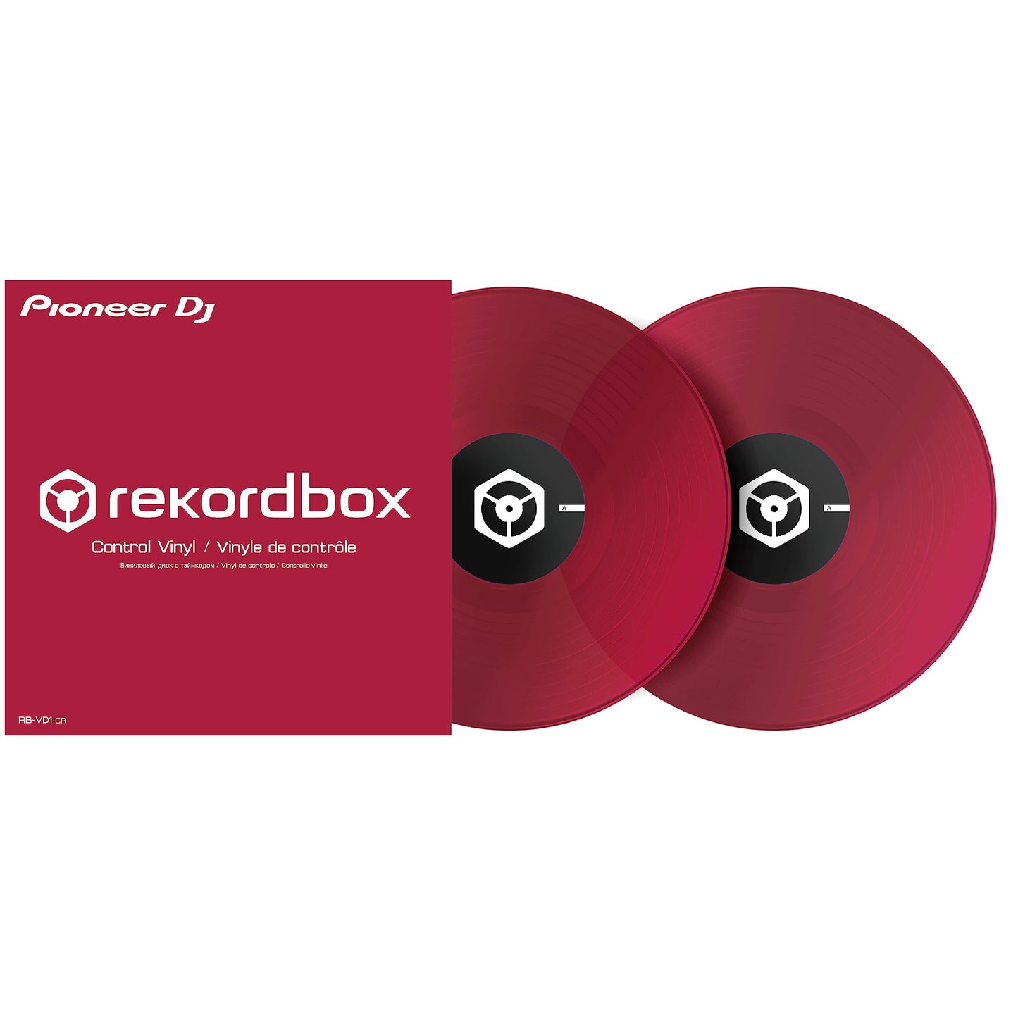 Pioneer DJ RB-VD1-CR rekordbox Control Vinyl 2x Clear Red