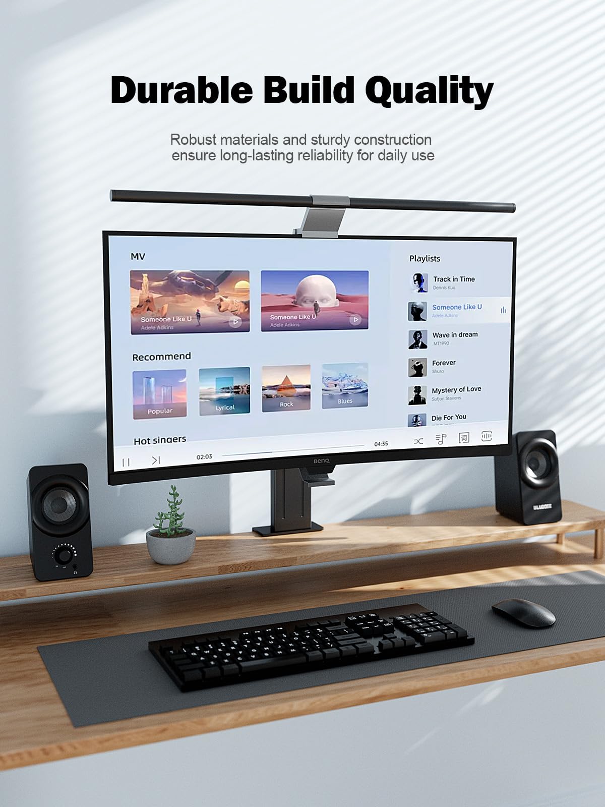 Bluedee Computer Speakers for Desktop PC, Dual Driver PC Speakers with RGB