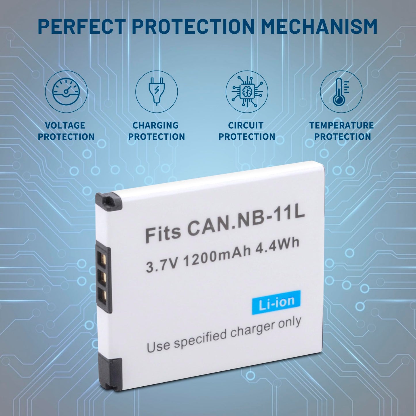 ANCBD 2-Pack NB-11L NB-11LH Battery with Dual Charger for Canon PowerShot Elph 360 Elph 350 Elph 340 Elph 190 Elph 180 Elph 160 Elph 150 Elph 140 Elph