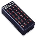 24-Port 100 watt (20 A) USB Charging Station, Home Desktop Fast Charger, Multiple Chargers, Suitable for Hotels, Shops, Schools, Shopping malls