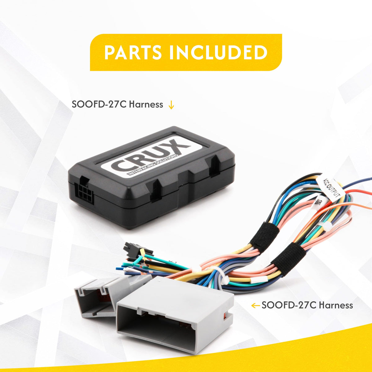 CRUX SOOFD-27C Radio Replacement Interface with Steering Wheel Control Retention for Select Ford, Lincoln & Mercury Vehicles