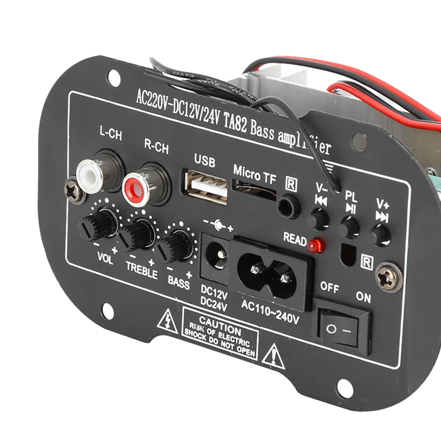 uxcell DC 12V 24V 35W Hi-Fi Audio Bass Subwoofer Stereo Power Amplifier Board for Auto Car