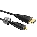 Mizar Gold Plated High Speed Micro HDMI Male to High Speed Standard HDMI Male Cable for Verizon LG Revolution (6 feet)