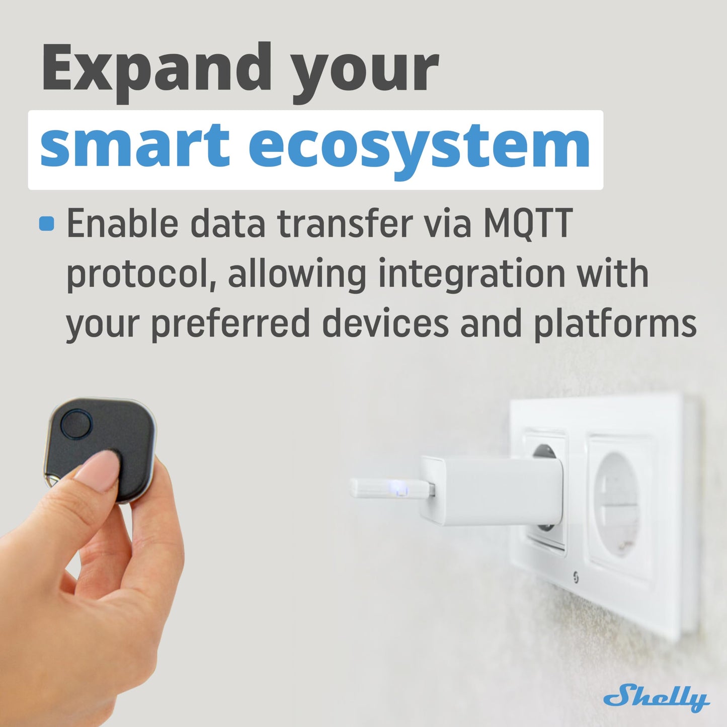 Shelly BLU Gateway | Bluetooth WiFi Gateway in a USB-A dongle | Home Automation | Compatible with Alexa & Google Home | iOS Android App | WiFi Range