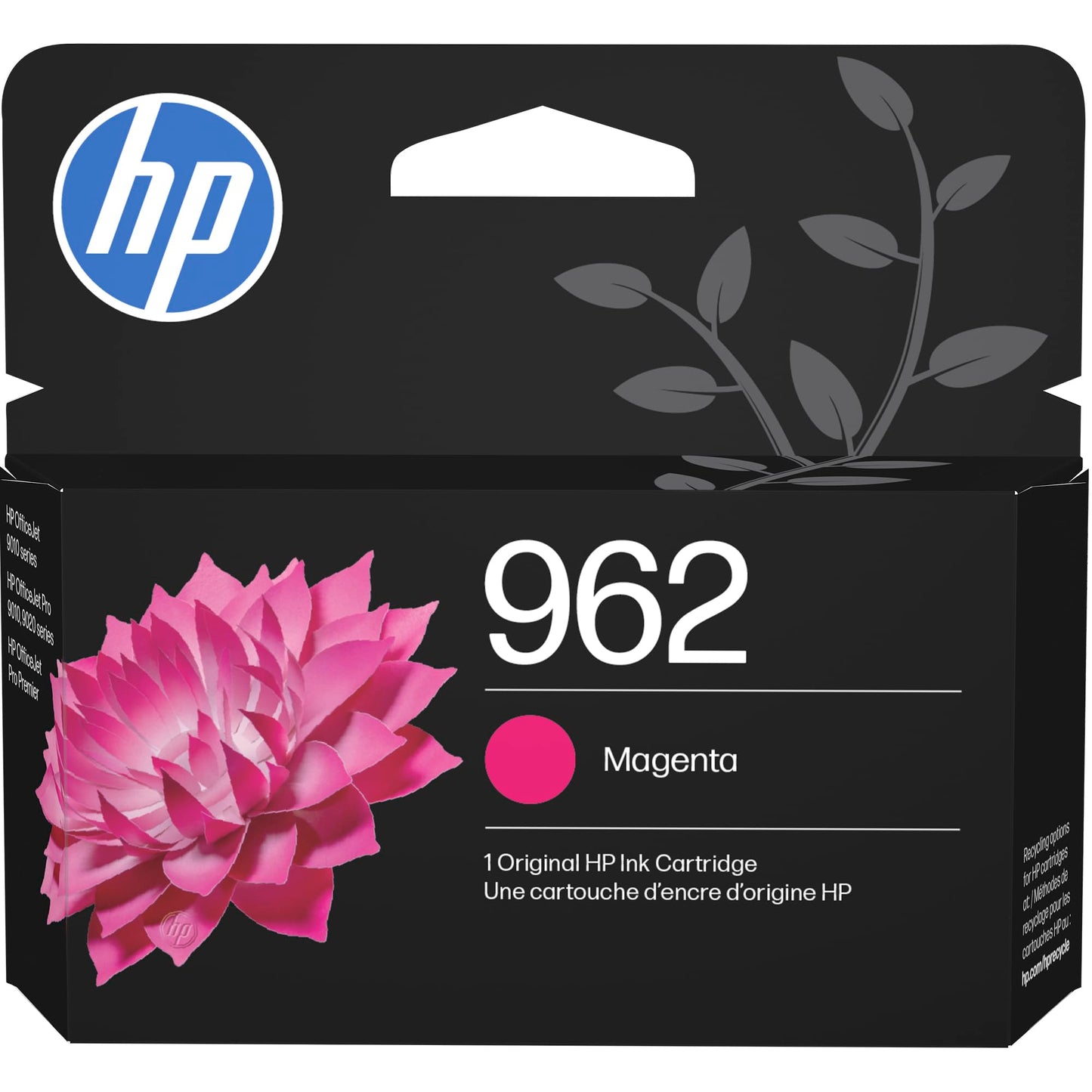 HP 962 Magenta Ink Cartridge | Works with OfficeJet 9010, Pro 9010, 9020 | Eligible for Instant Ink | 3HZ97AN