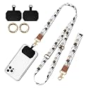 BeauBeast Cell Phone Lanyard Adjustable Crossbody Strap, Cute Universal Phone Neck Wristlet Wrist Strap Patch for Keys Case Accessories Cute Colorful