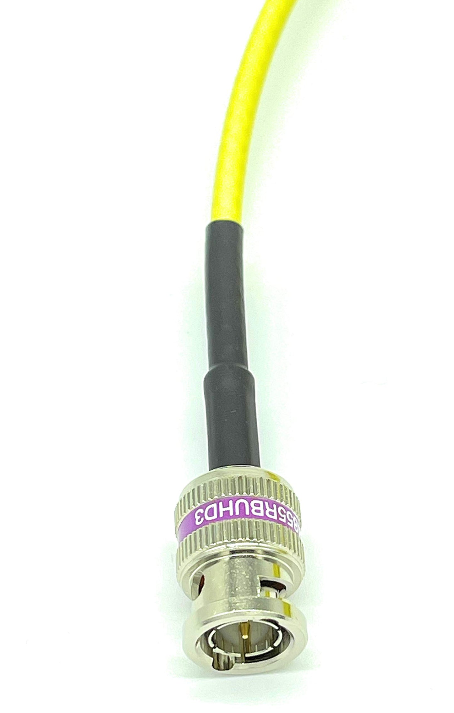 AV-Cables 12G 4K HD SDI BNC - BNC Cable 4855R Mini RG59 (3ft, Yellow)