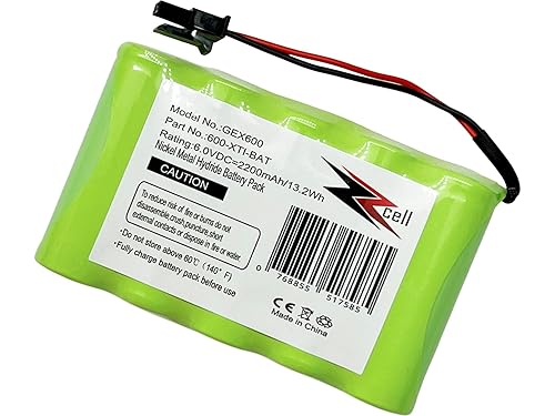 ZZcell® Battery Replacement for GE Interlogix Simon Xti, XTi-5 Alarm Security System 600-XTI-BAT Wireless Control Panel 6V 2200mAh