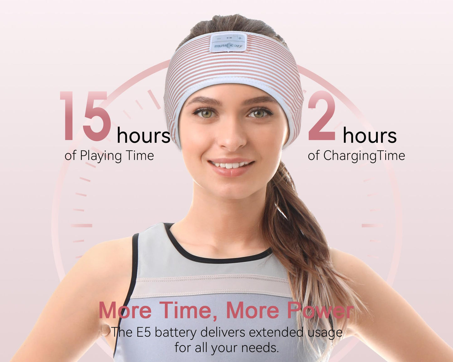 MUSICOZY Sleep Headphones Bluetooth 5.4 Headband, Wireless Earphones Sweat Resistant Earbuds with Ultra-Thin HD Stereo Speaker for Workout…