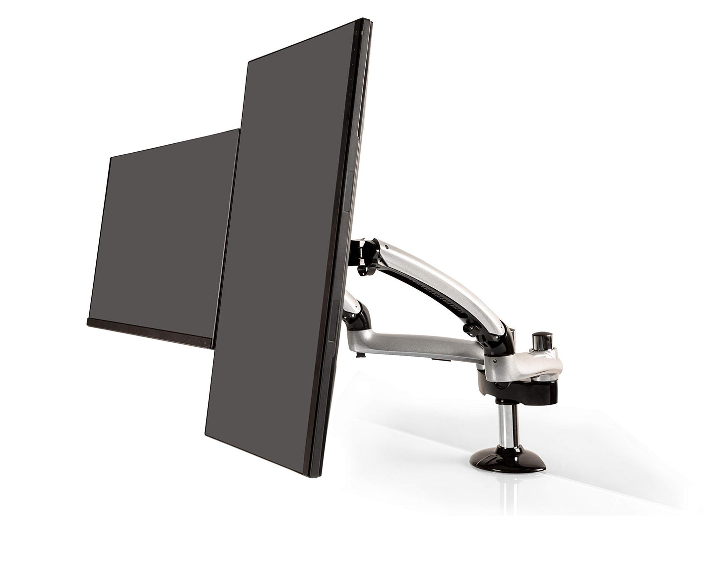 Ergotech Dual Freedom Arm, Includes Two Aluminum Articulating Arms, 8.4-17.8 lbs. Weight Capacity per Arm, Suitable for Monitors up to 27 inches, VESA